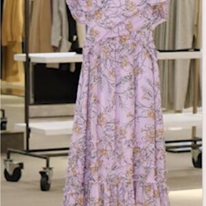 Chelsea28 size 1x Purple Tiered Sundress Sleeveless Maxi